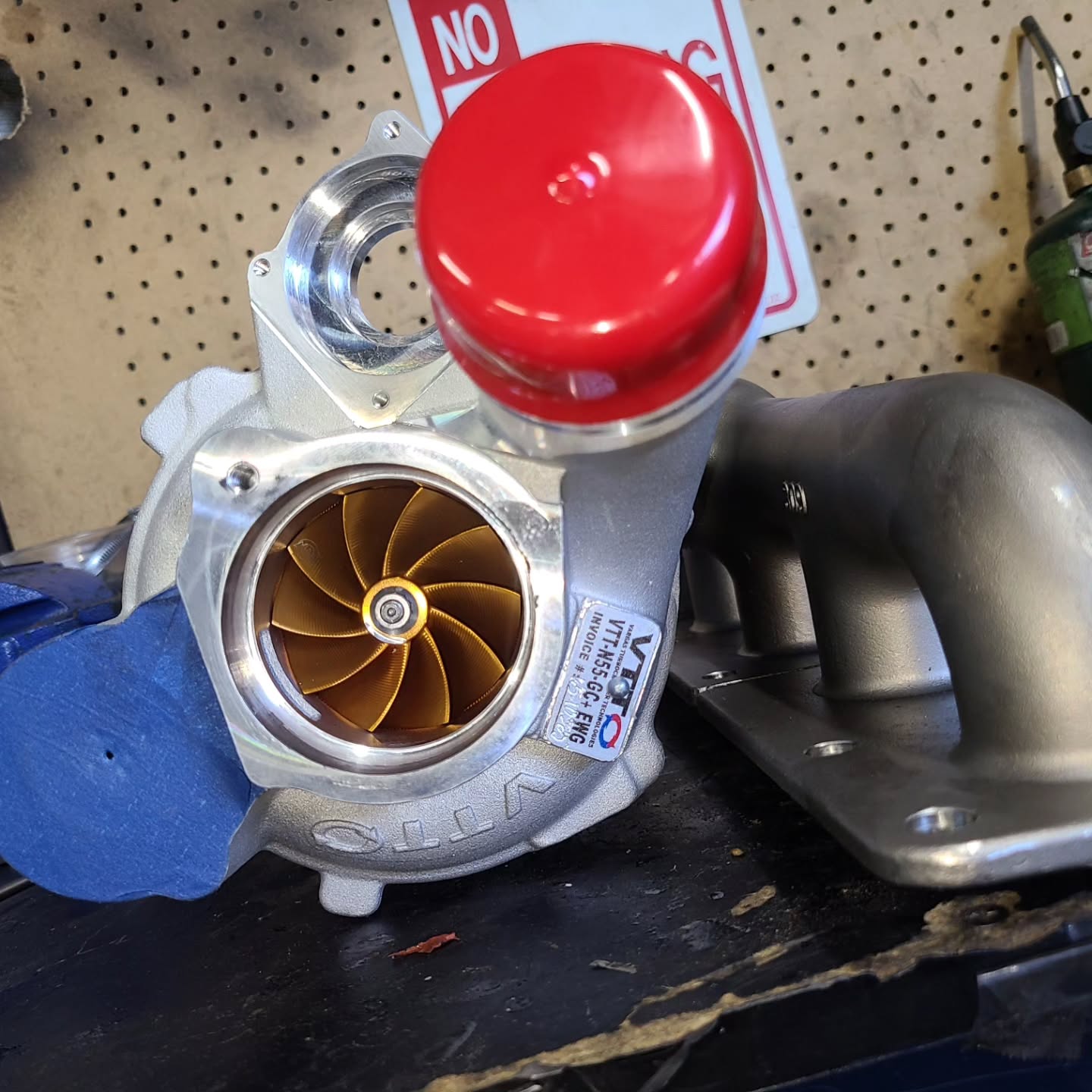 BMW M4 on dyno machine for performance tuning